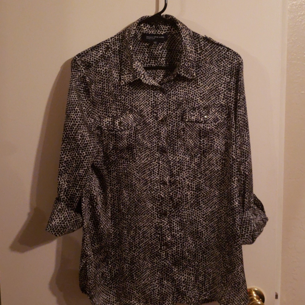 Jones New York satin blouse